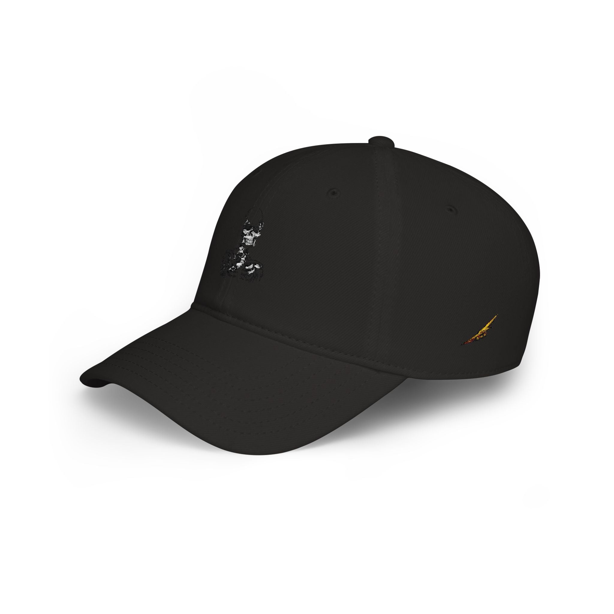 Skull Embroidered Low-Profile Baseball Cap —  Skull Hat