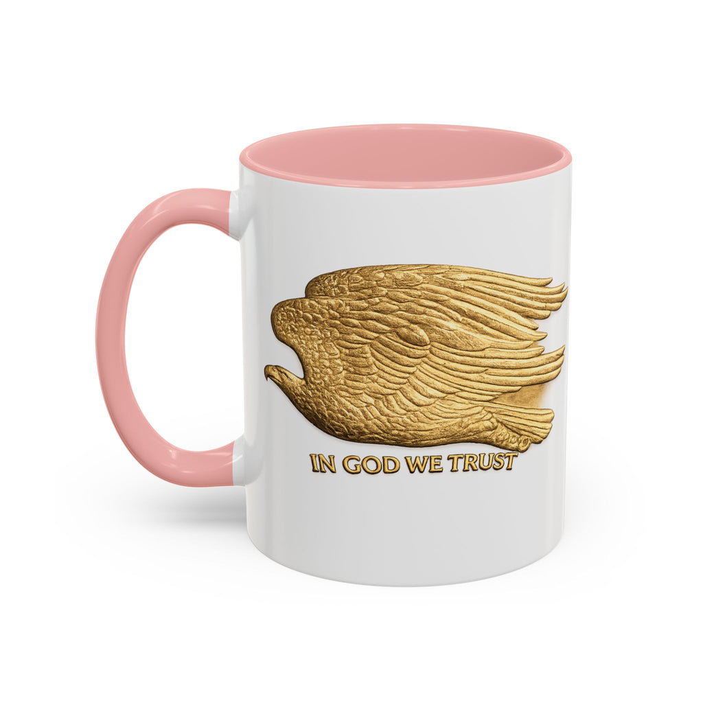 Gold Eagle "In God We Trust" Accent Coffee Mug
