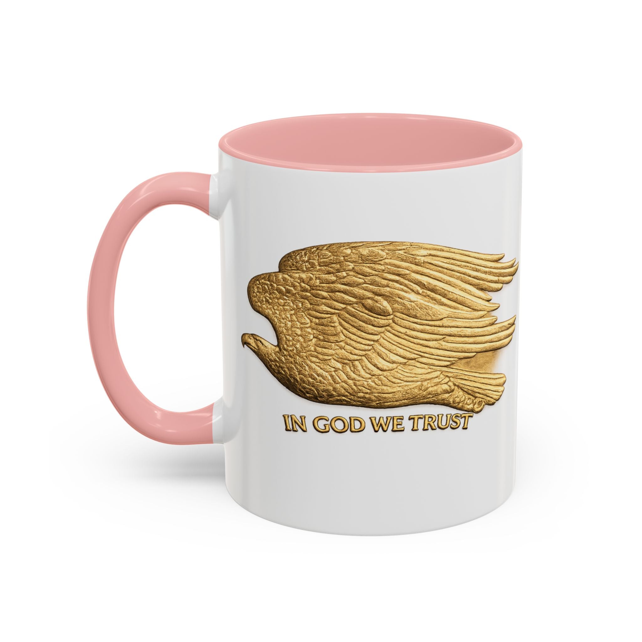 Gold Eagle "In God We Trust" Accent Coffee Mug