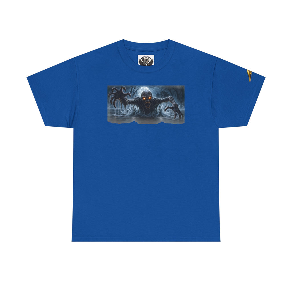 Horror Night Graphic Tee — Creepy Demon Design