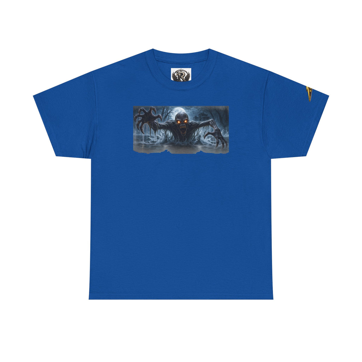 Horror Night Graphic Tee — Creepy Demon Design