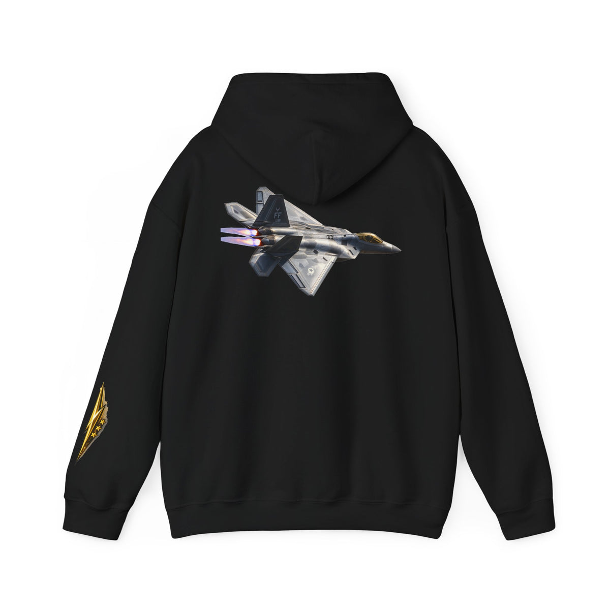 F-22 Raptor Jet Hoodie — Military Aircraft Pilot Flight Sweatshirt