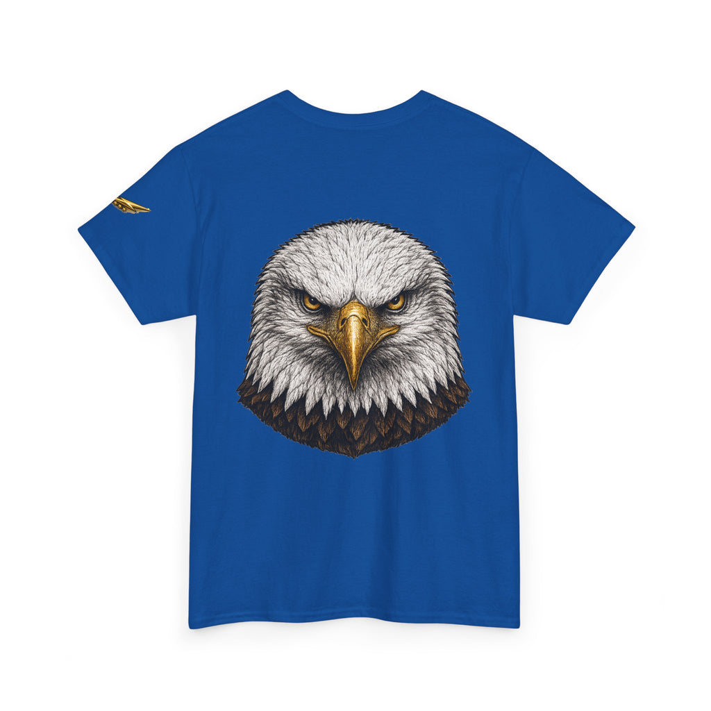 Eagle Head Graphic T‑Shirt — Fierce Bald Eagle Back Print