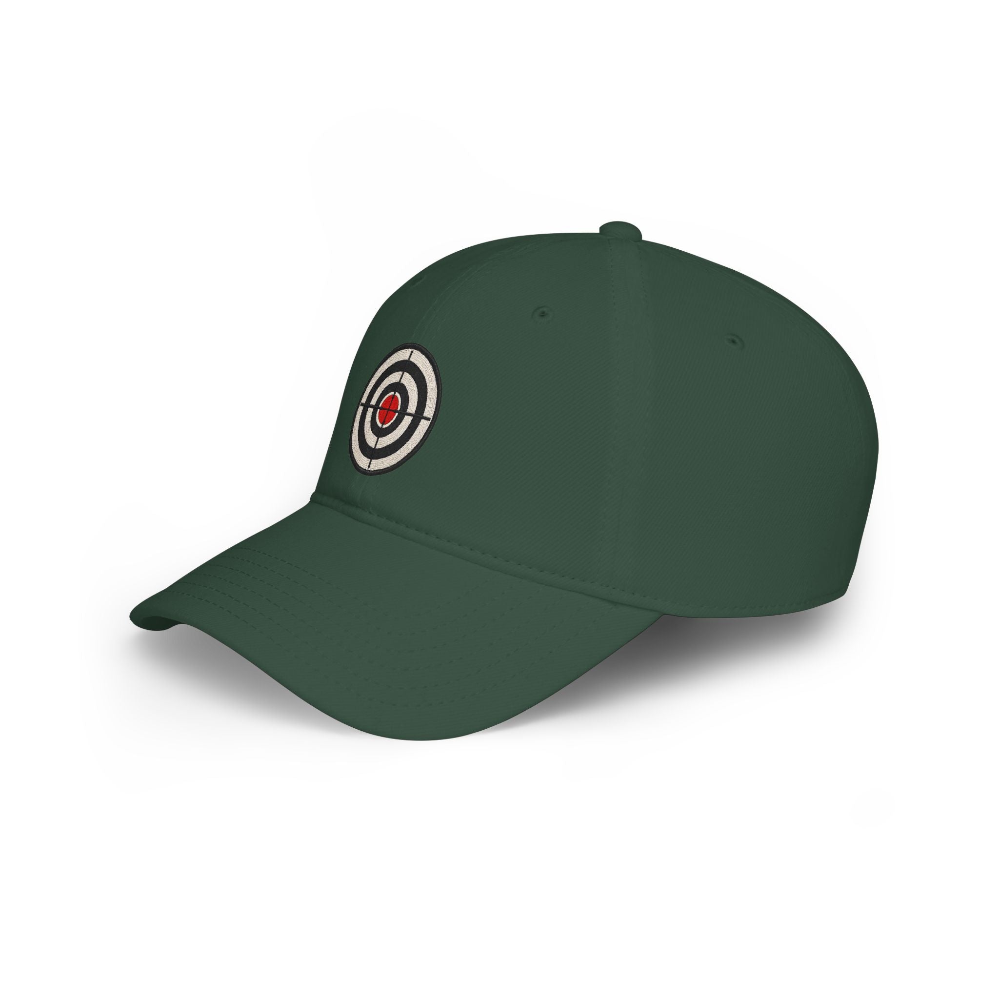 Target Bullseye Baseball Cap — Red Low Profile Hat