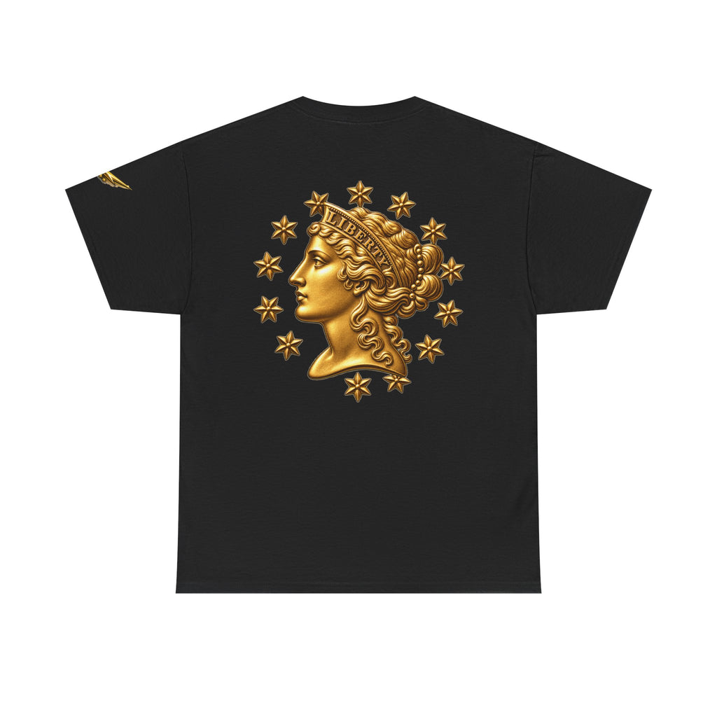 T-Shirt — Vintage Gold Liberty Head Graphic Tee