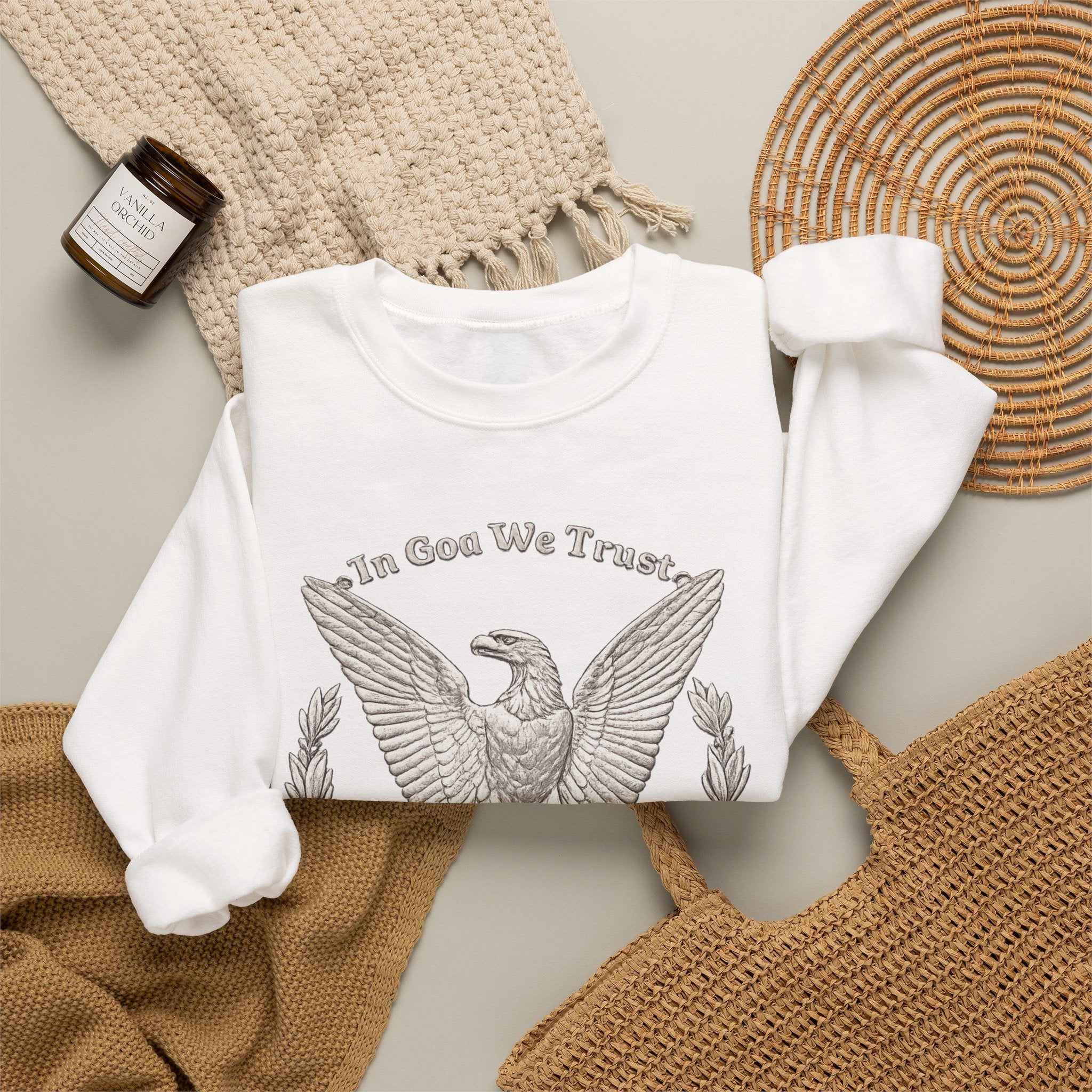 In God We Trust Eagle Crewneck Sweatshirt
