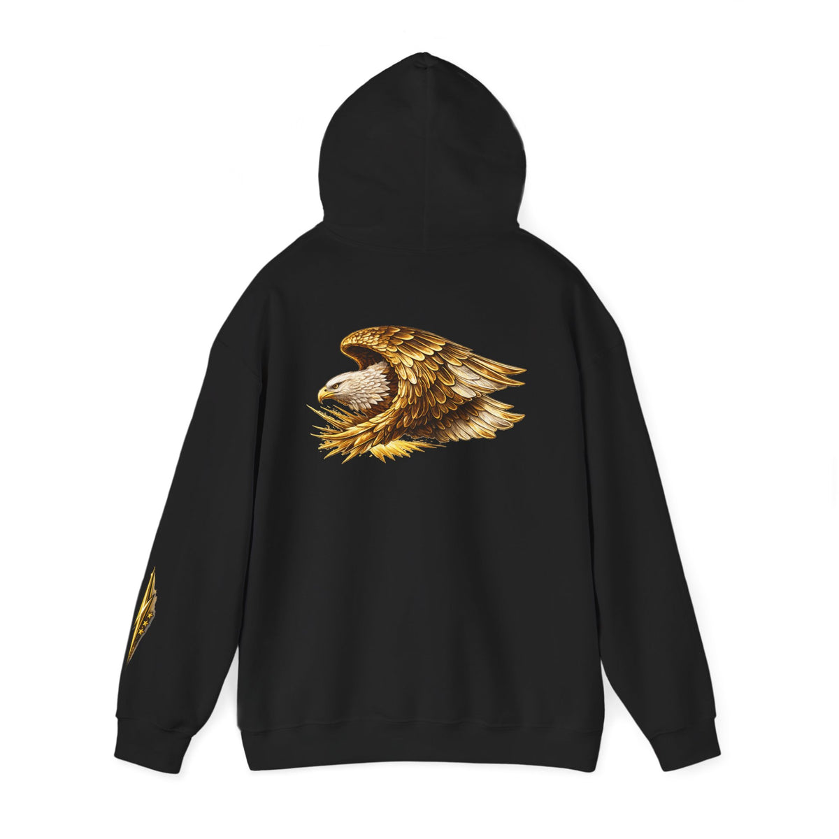 Eagle Wings Hoodie — Golden Bald Eagle Graphic Pullover
