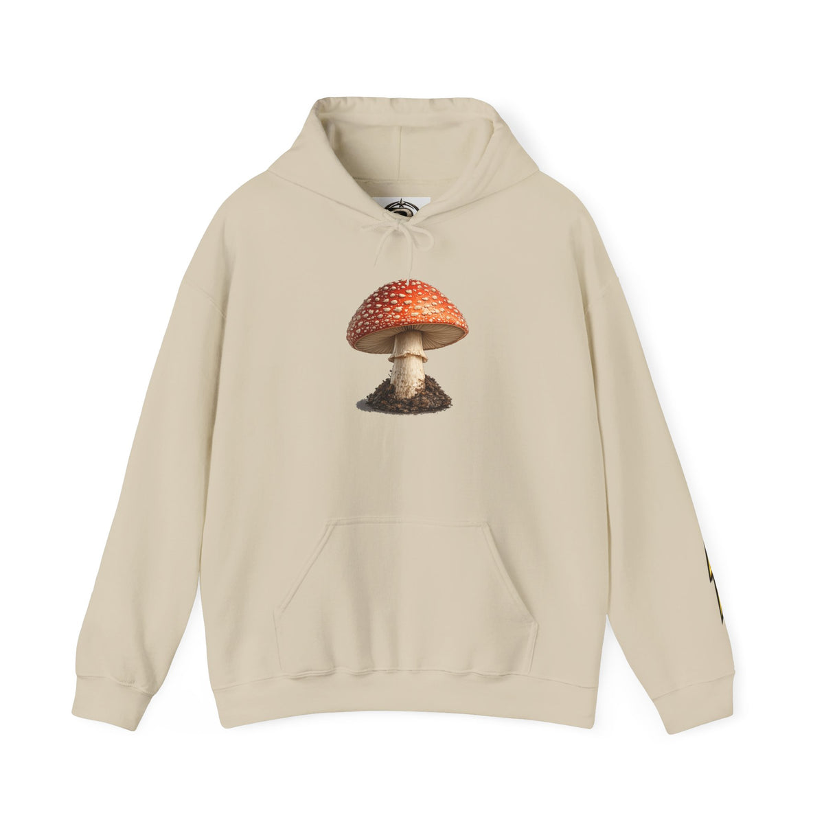 Mushroom Hoodie — Vintage Fly Agaric Fungi Graphic Pullover