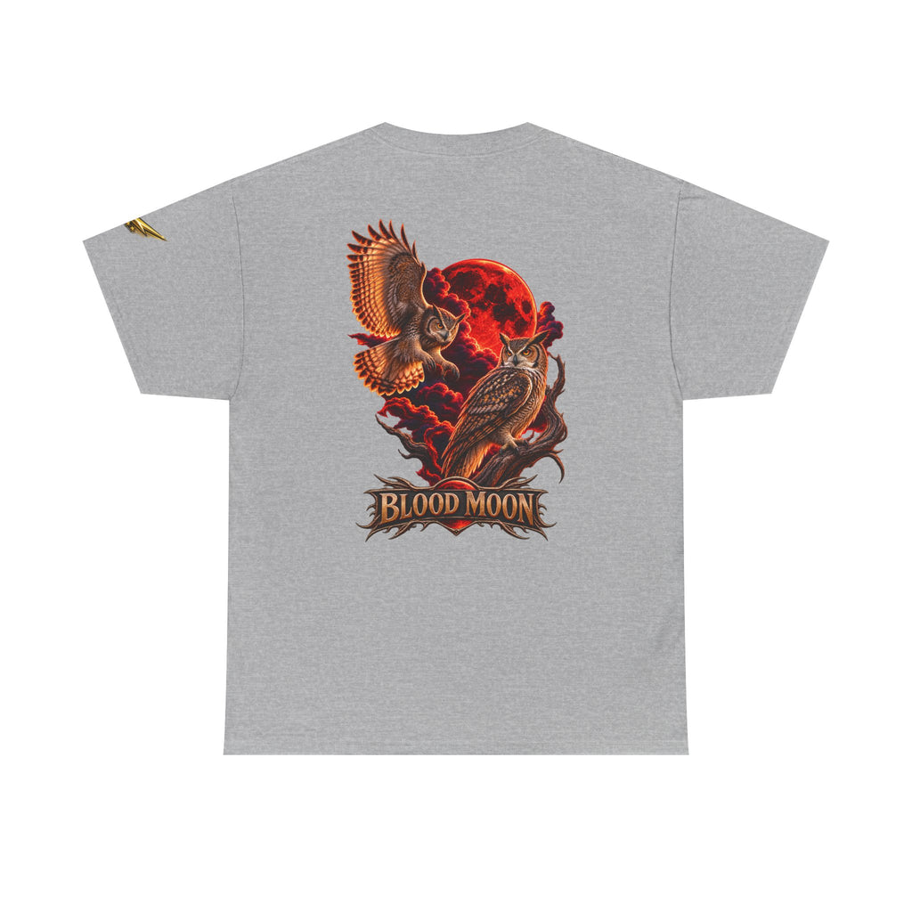T-Shirt — 'Blood Moon' Owl Graphic Tee