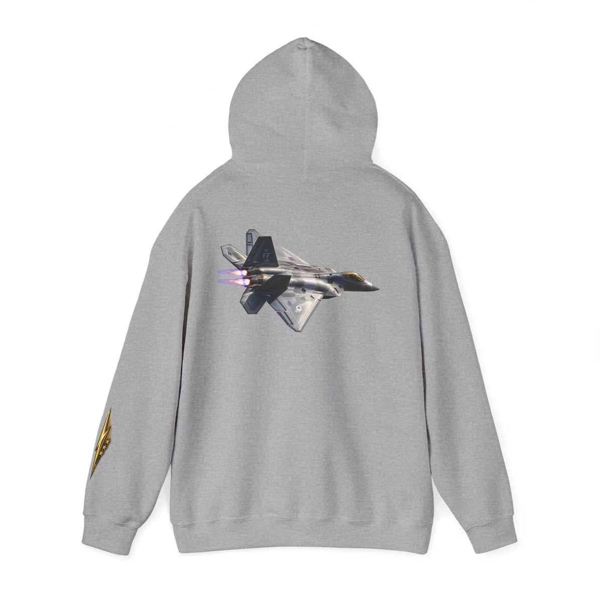 F-22 Raptor Jet Hoodie — Military Aircraft Pilot Flight Sweatshirt