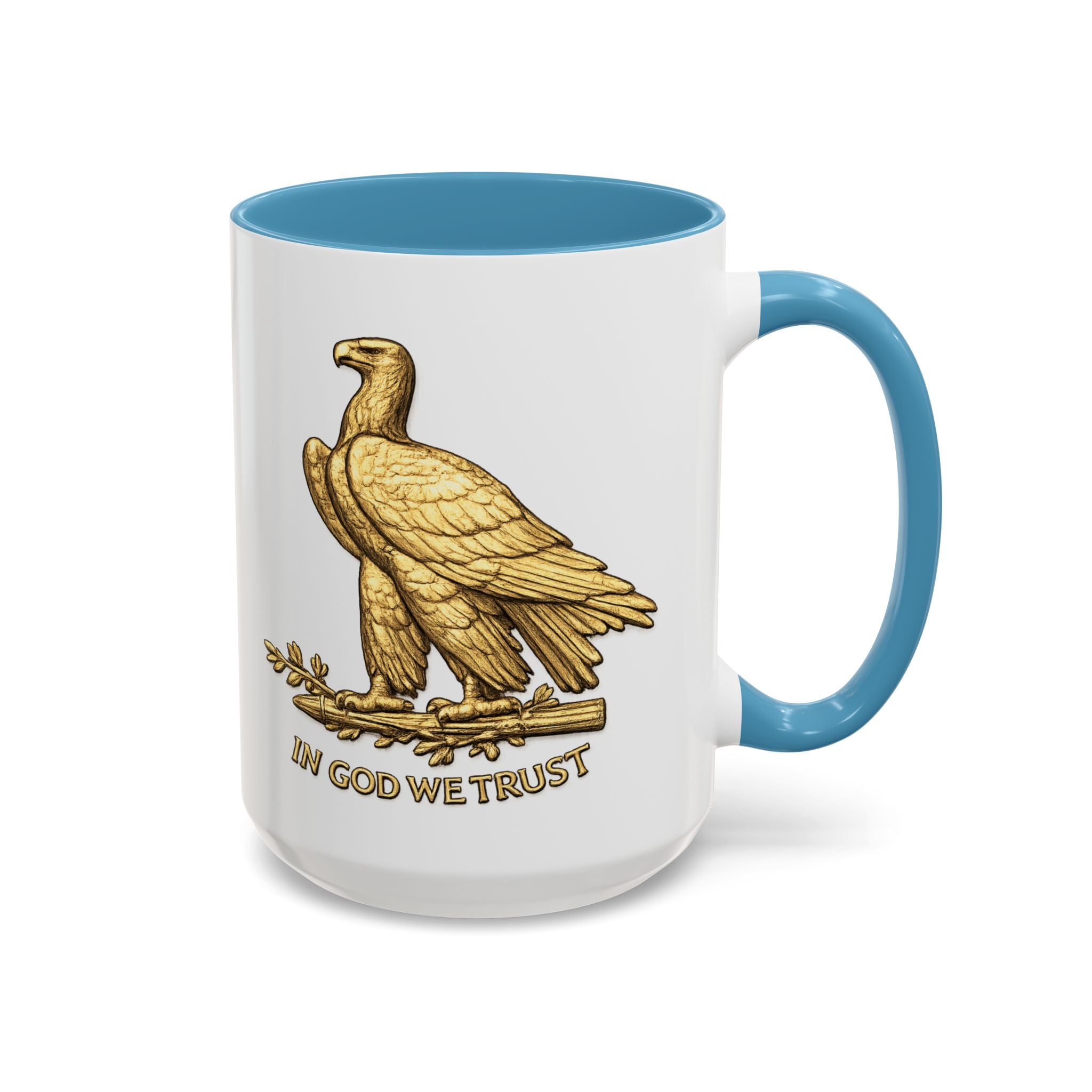 Gold Eagle "In God We Trust" Accent Coffee Mug