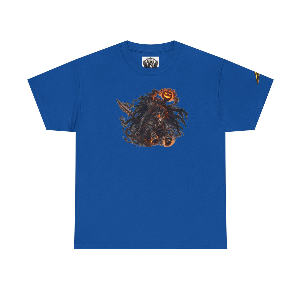 T-Shirt — Gothic Pumpkin Skull Graphic Tee (Halloween Horror Vibe)
