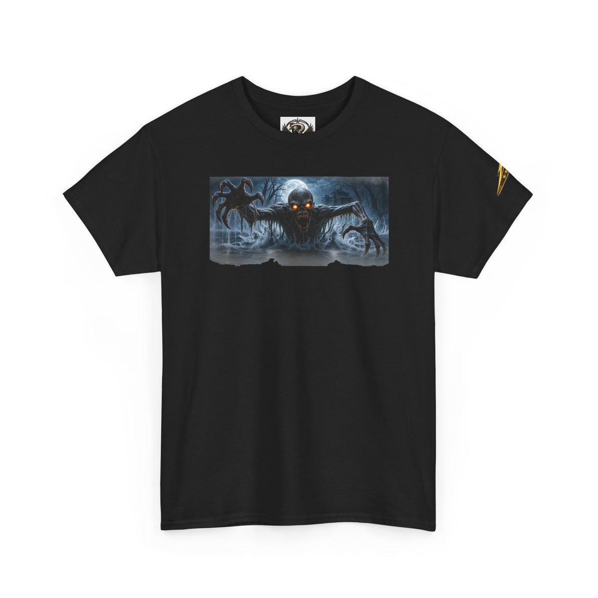 Horror Night Graphic Tee — Creepy Demon Design