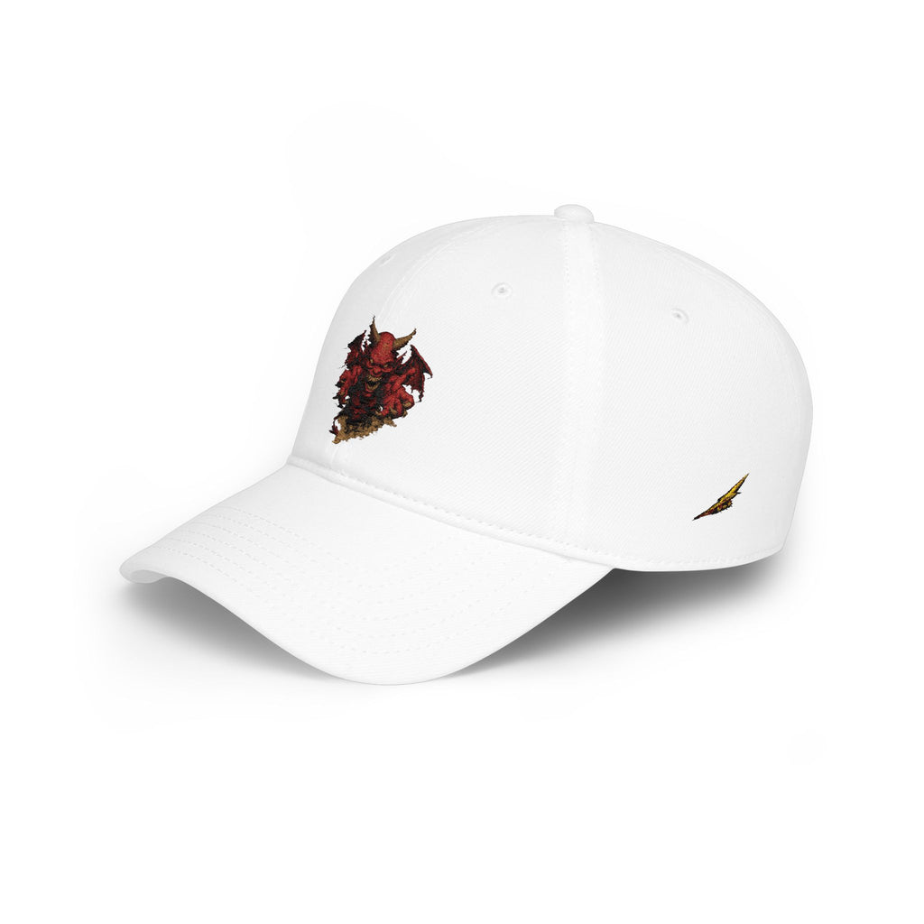 Devil Skull Embroidered Evil Baseball Cap - Low-Profile Hat