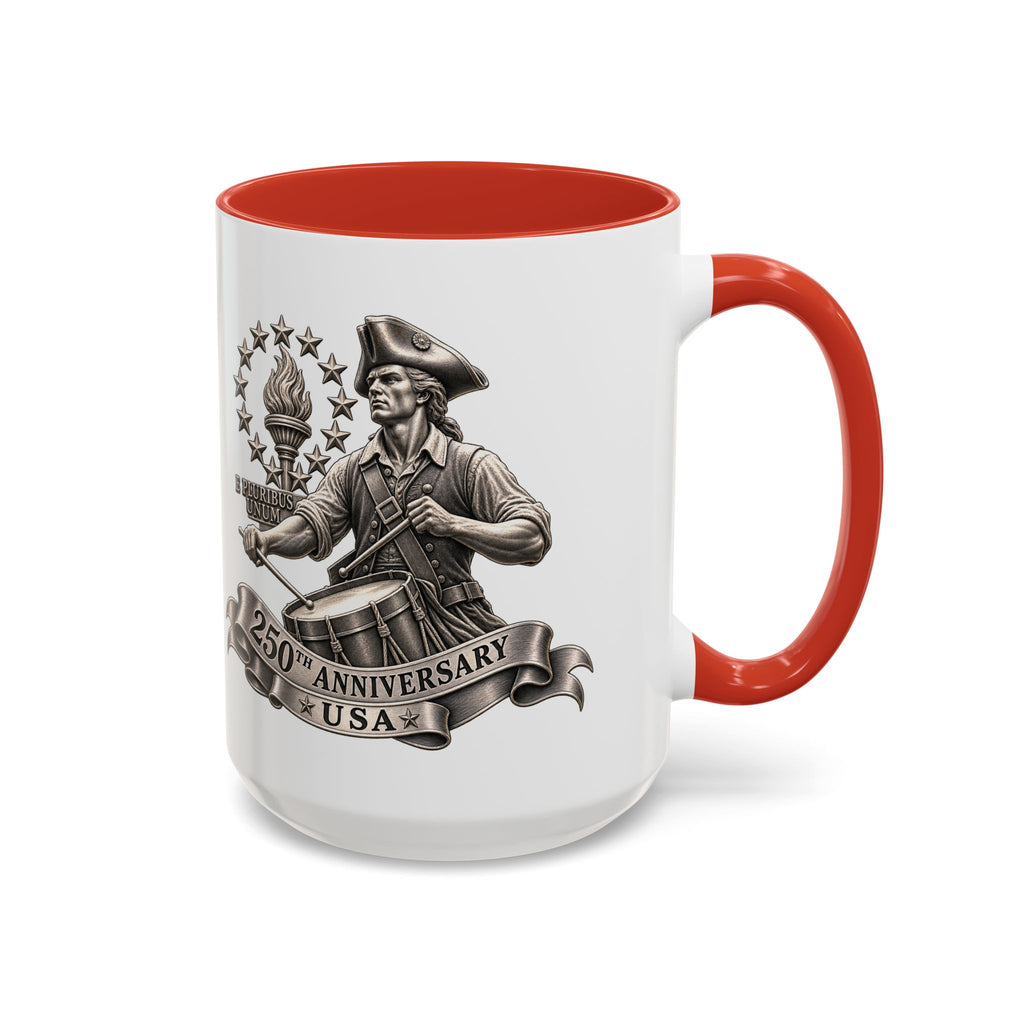 250th Anniversary USA Drum-Major Accent Coffee Mug