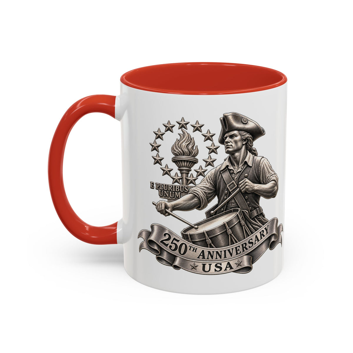 250th Anniversary USA Drum-Major Accent Coffee Mug