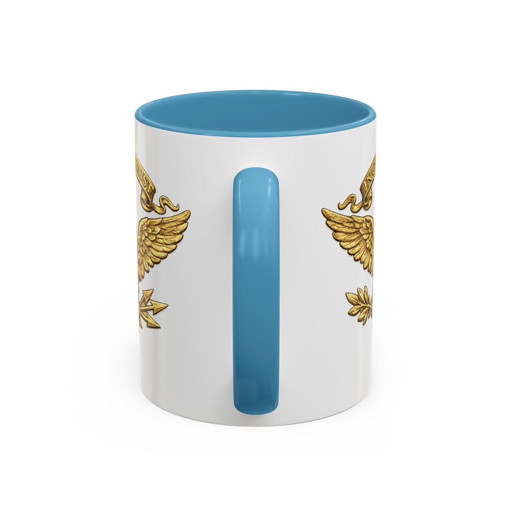 Gold Eagle 'In God We Trust' Accent Coffee Mug — Patriotic 11/15oz