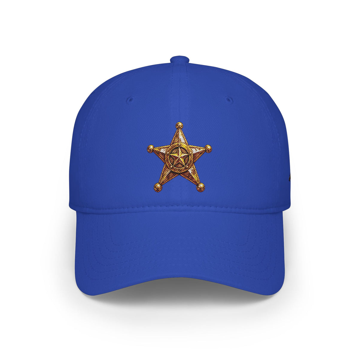 Sheriff Star Cap — Low Profile Baseball Hat with Gold Badge Embroidery