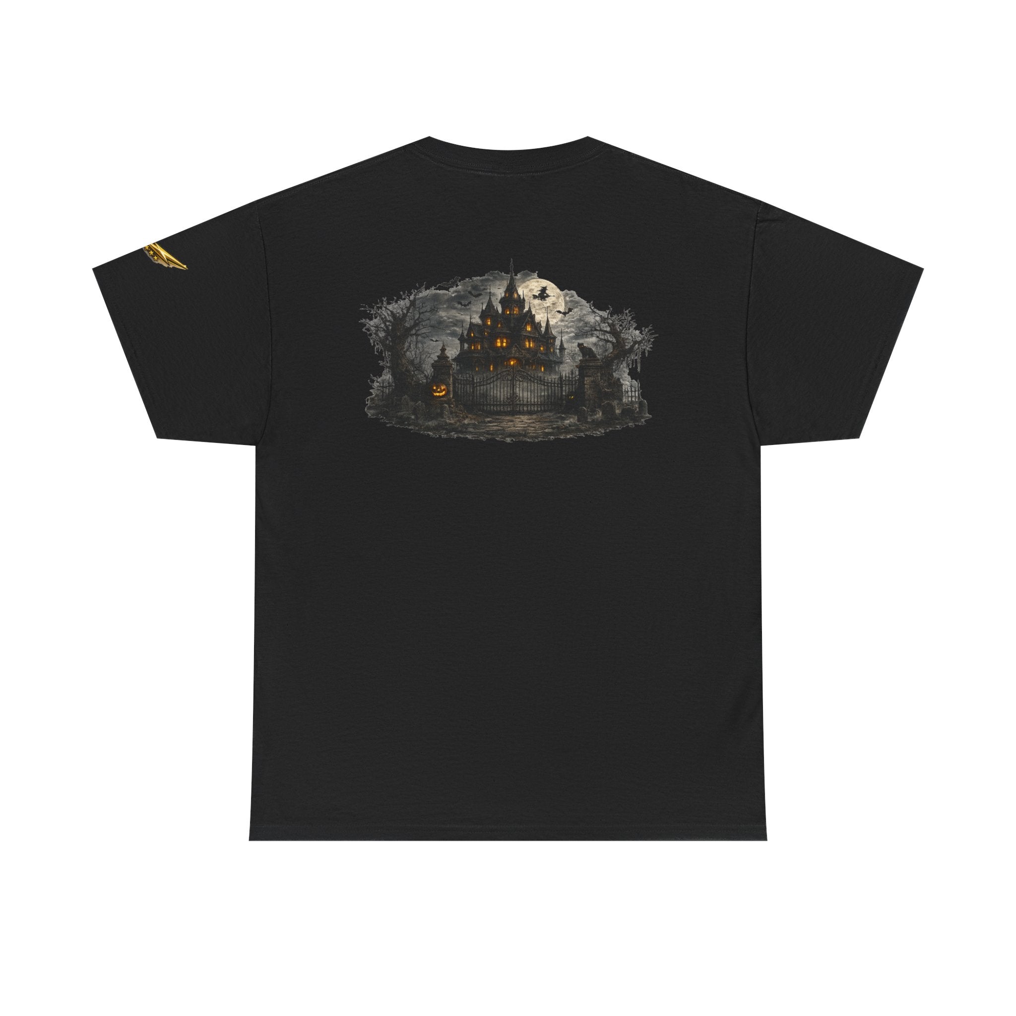 Haunted Mansion Tee — Spooky Gothic Castle Graphic T-Shirt