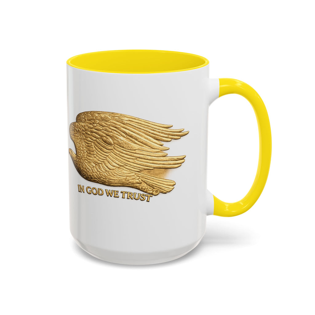 Gold Eagle "In God We Trust" Accent Coffee Mug