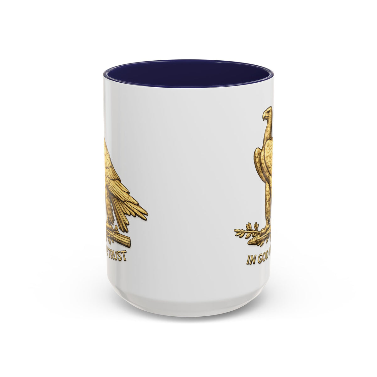 Gold Eagle "In God We Trust" Accent Coffee Mug