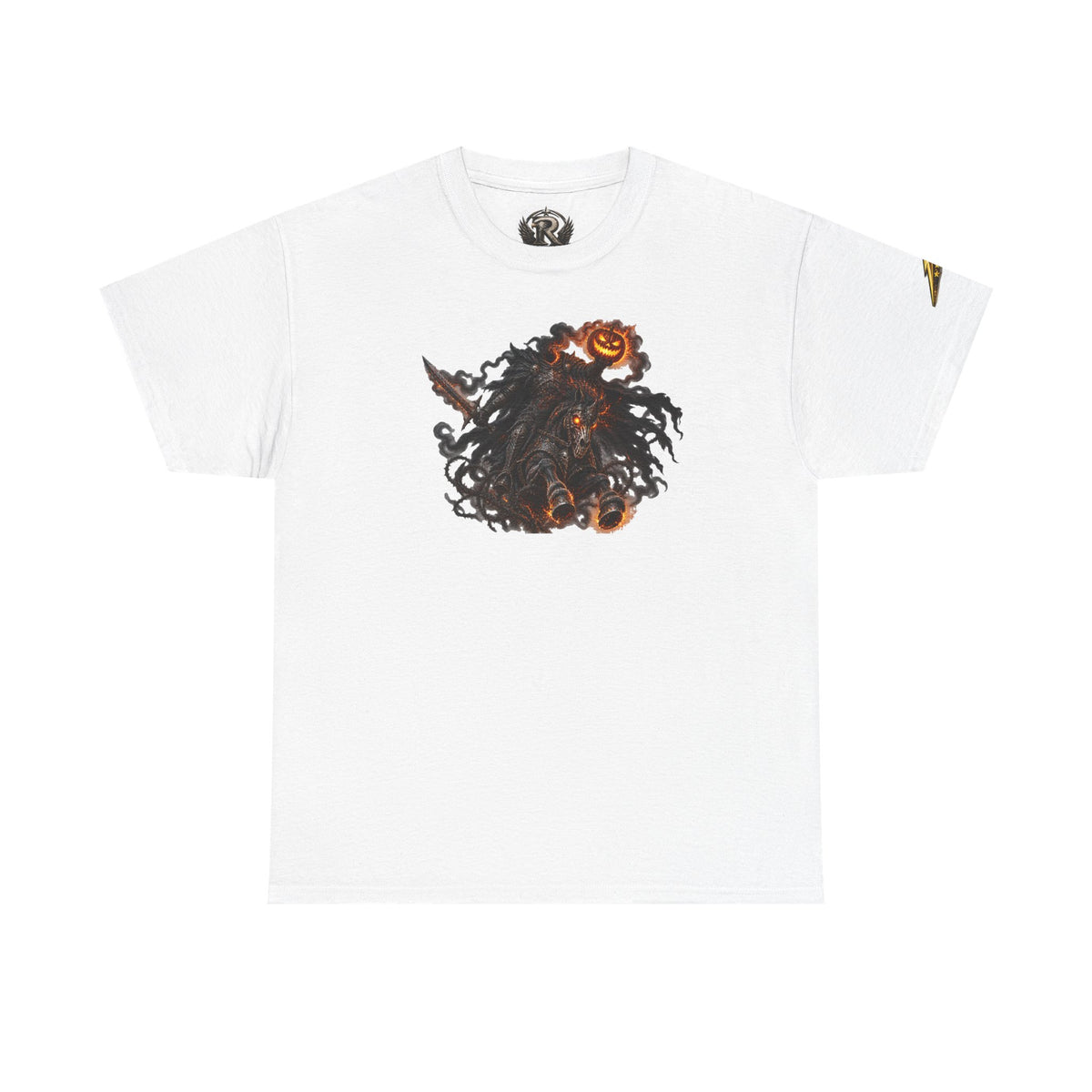 T-Shirt — Gothic Pumpkin Skull Graphic Tee (Halloween Horror Vibe)