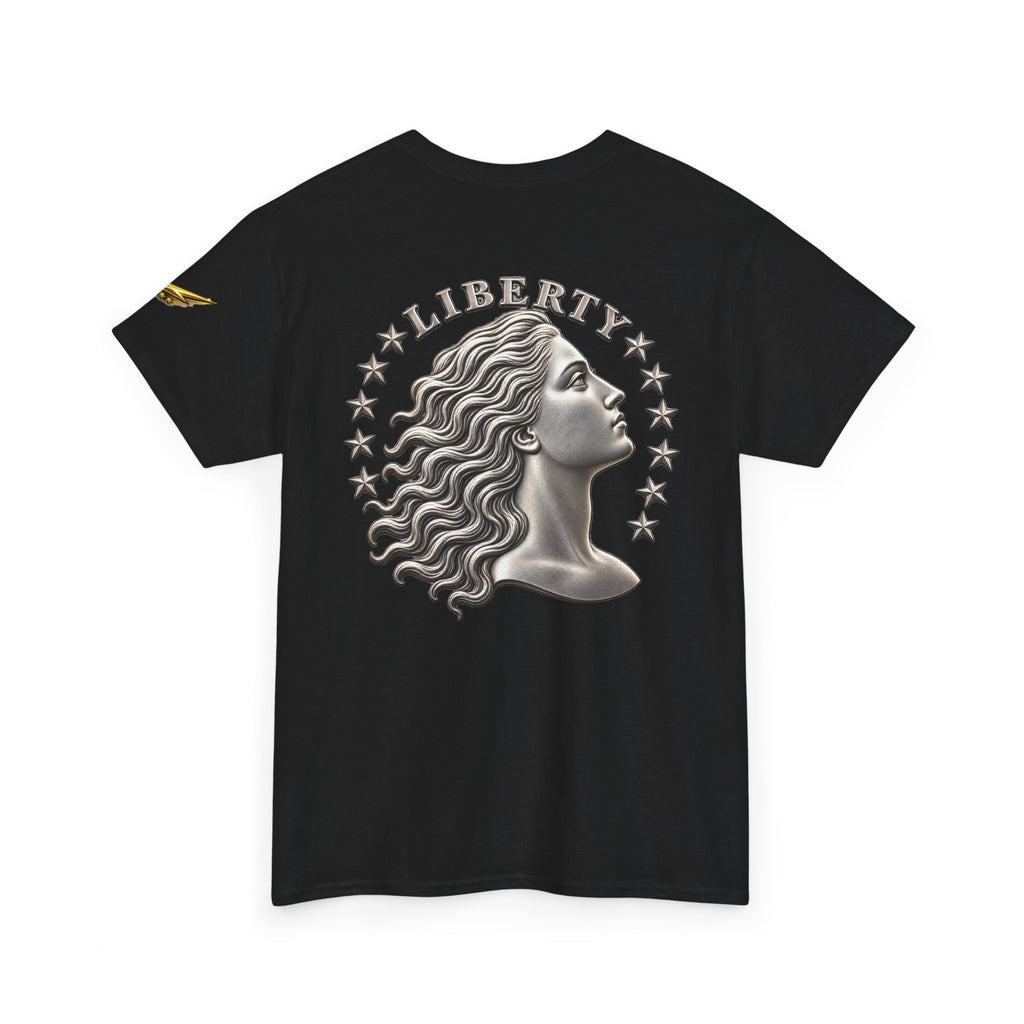 Liberty Coin Profile Tee — Vintage Liberty Head Graphic T-Shirt