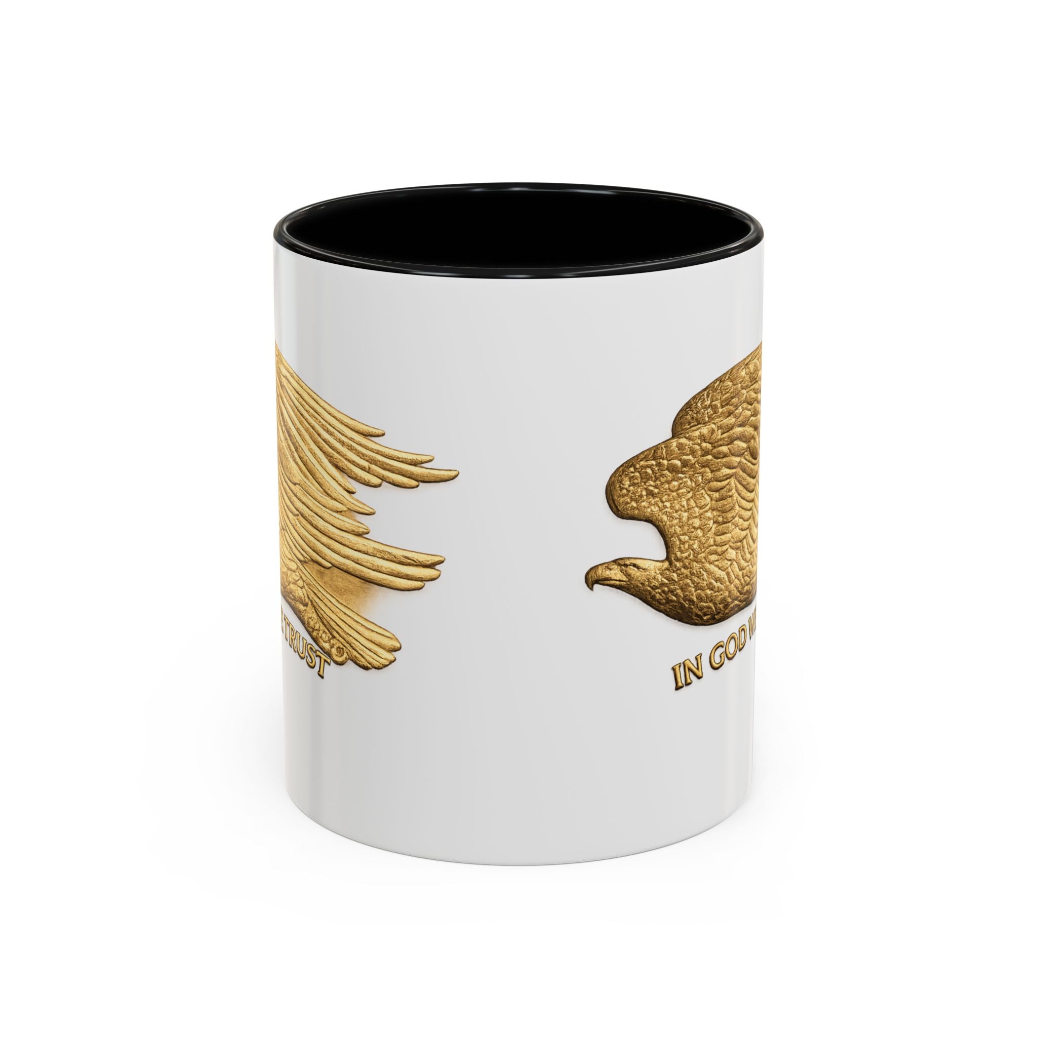 Gold Eagle "In God We Trust" Accent Coffee Mug