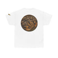 Mythic Animal Medallion Tee — Vintage Bronze Fantasy Backprint T-Shirt