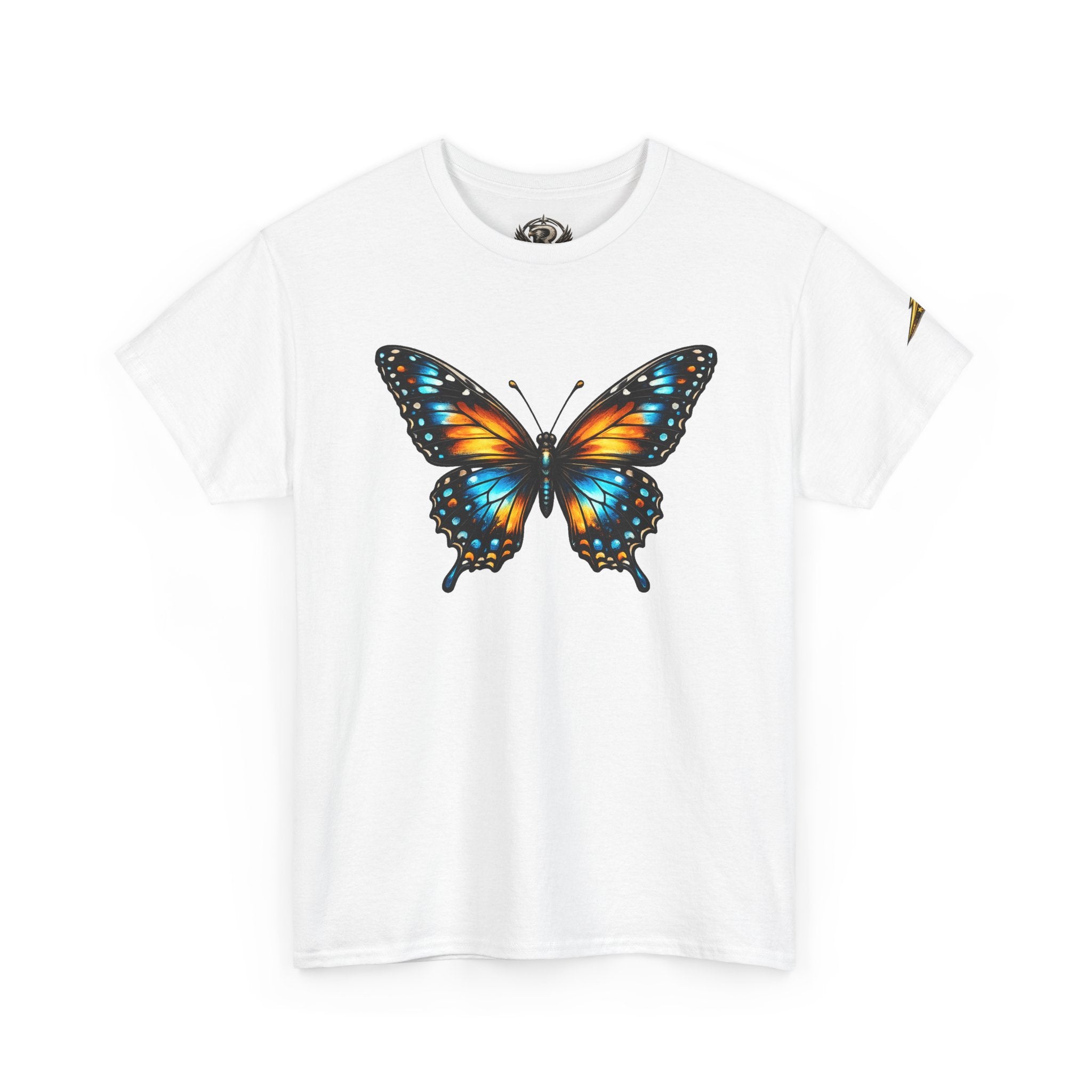 Butterfly Graphic Tee — Vibrant Monarch-Inspired Chest Print