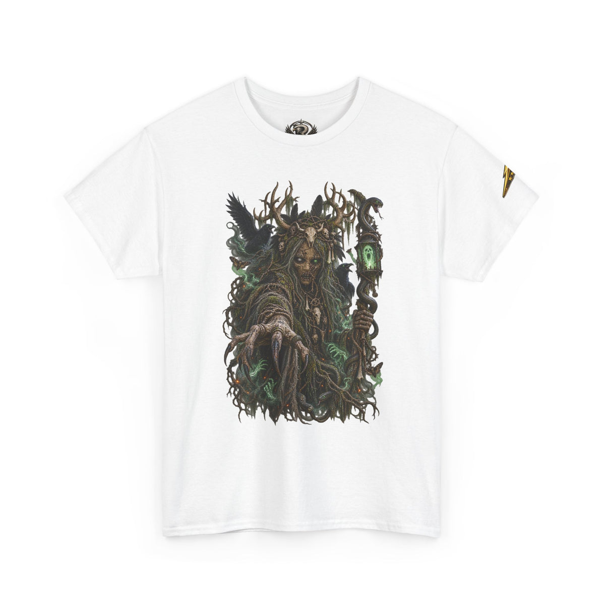 Forest Witch Graphic Tee — Dark Fantasy Nature Spirit T-Shirt