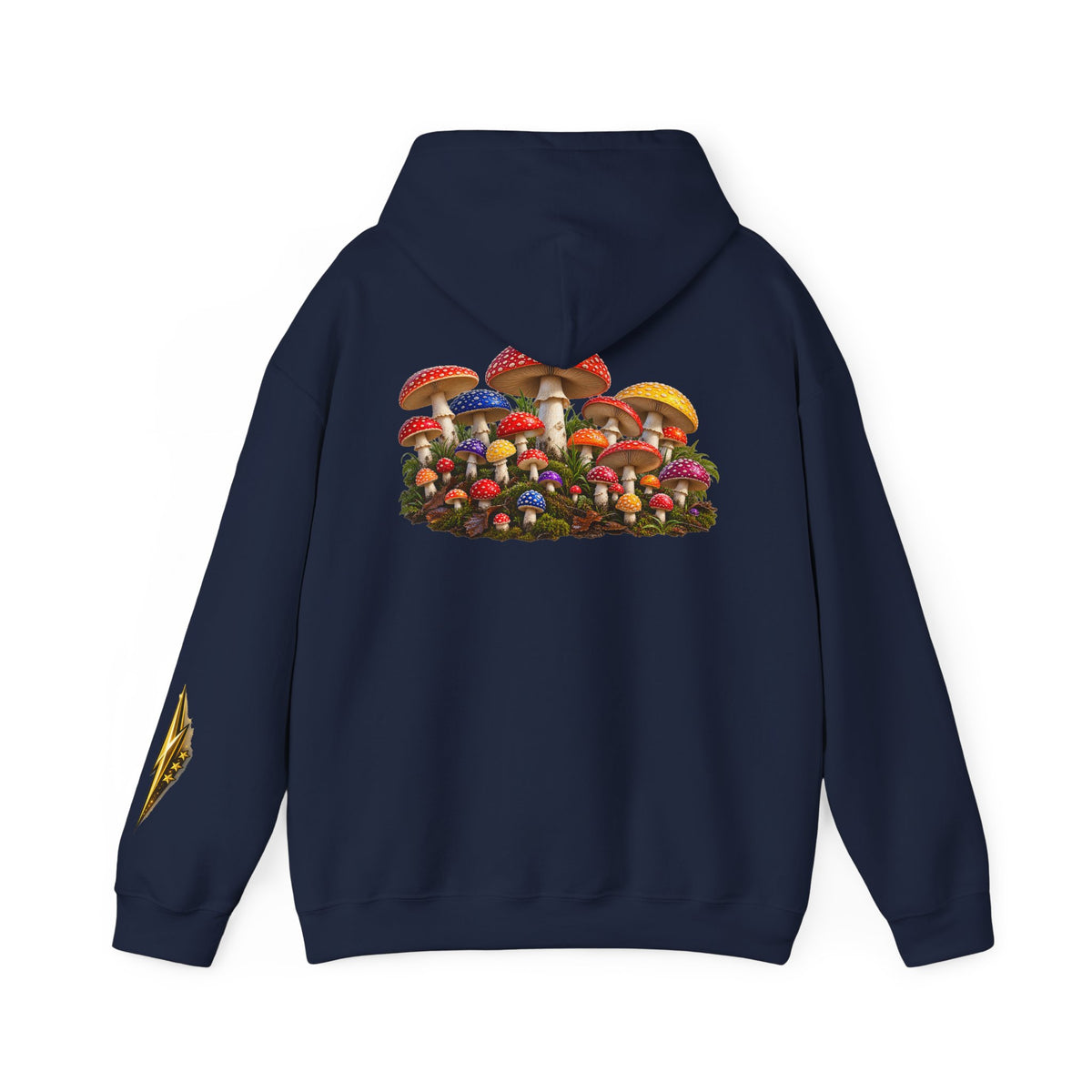 Mushroom Hoodie — Vintage Fly Agaric Fungi Graphic Pullover