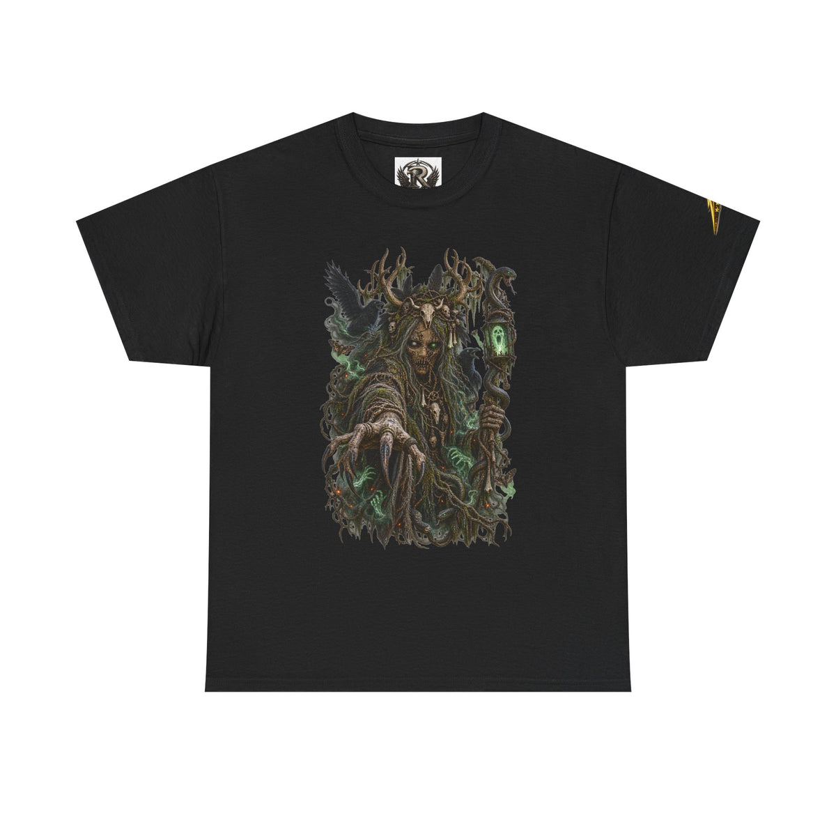 Forest Witch Graphic Tee — Dark Fantasy Nature Spirit T-Shirt