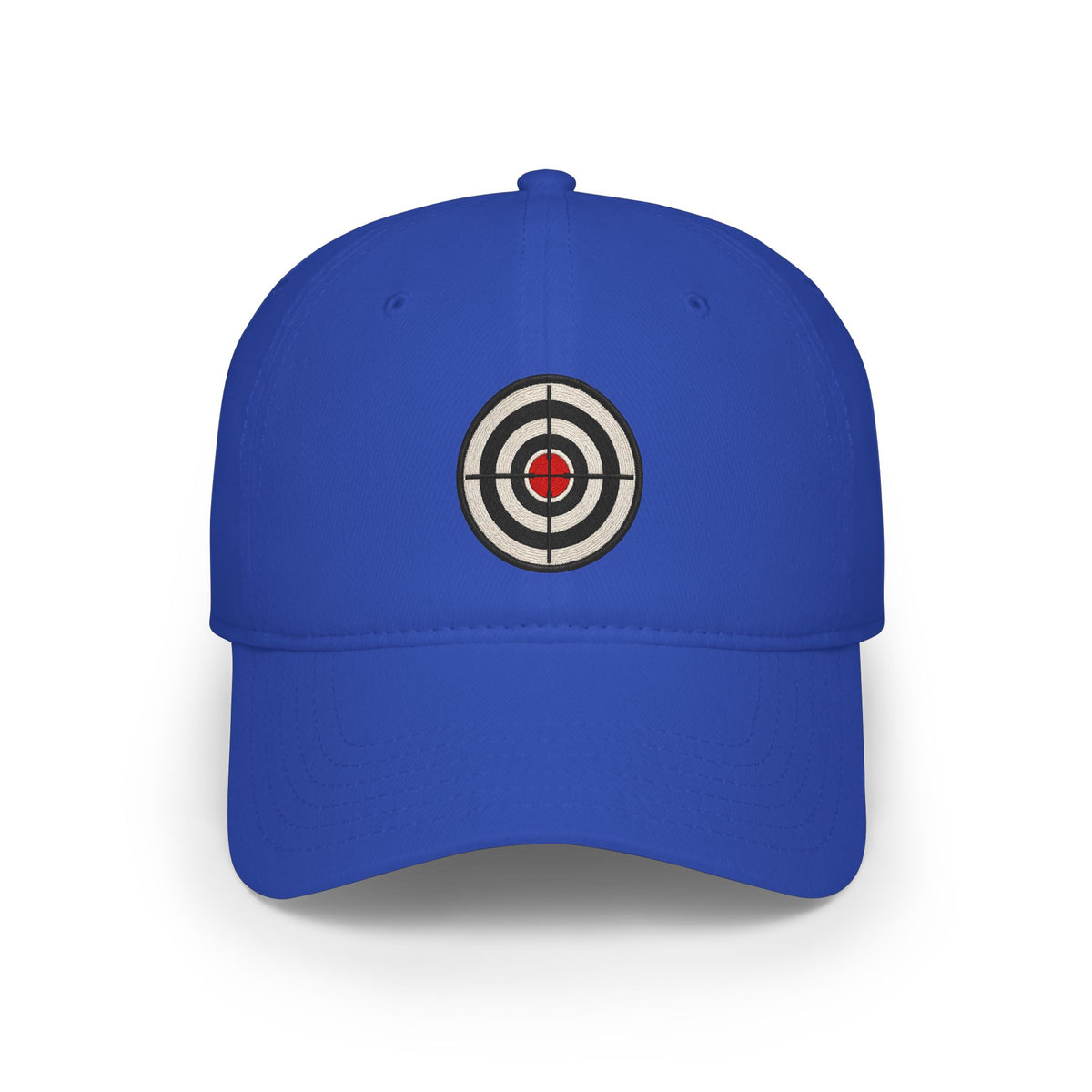 Target Bullseye Baseball Cap — Red Low Profile Hat