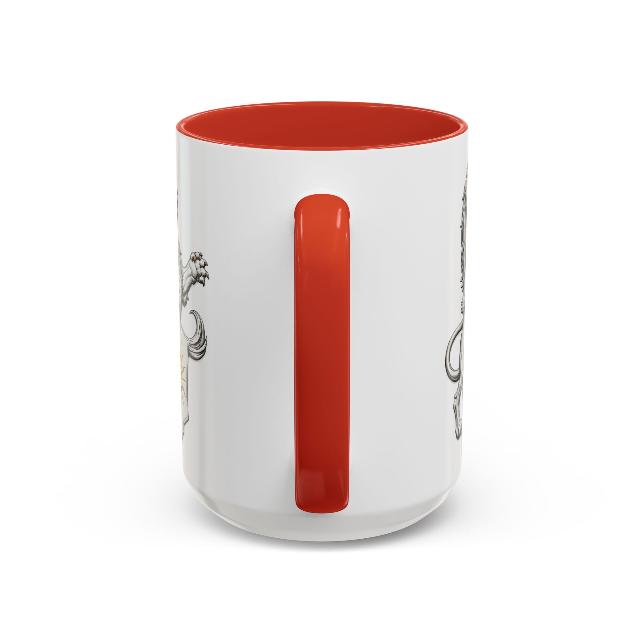 Royal Lion Crest Coffee Mug — Heraldic Crowned Lion Design (11/15oz)