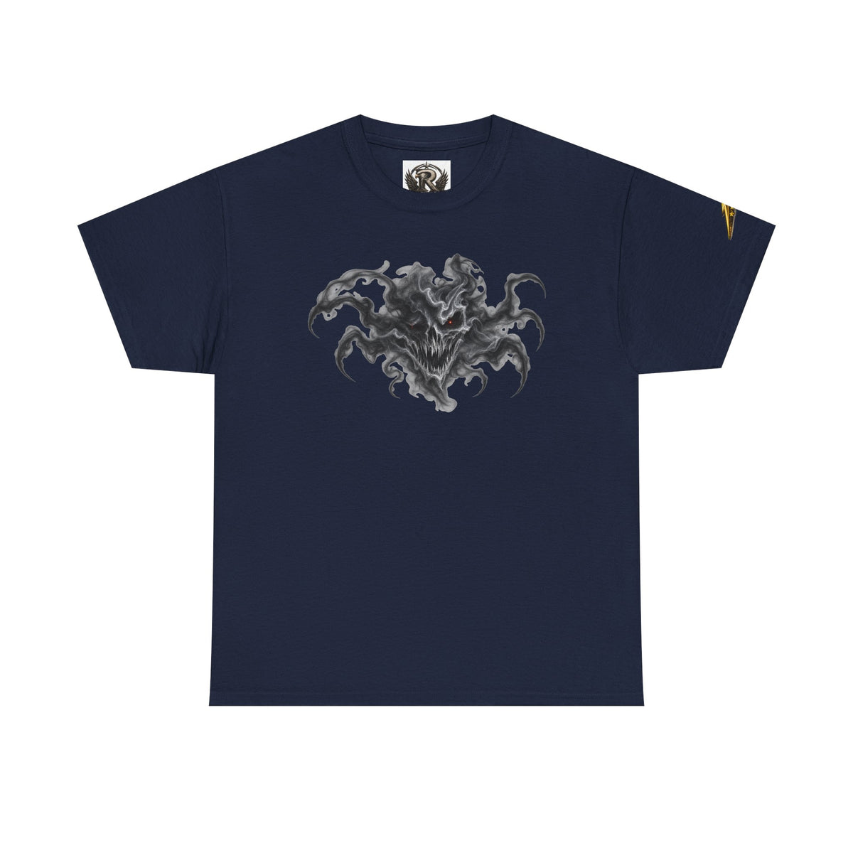 Horror Ink Creature T‑Shirt — Dark Octopus Chest Graphic Tee