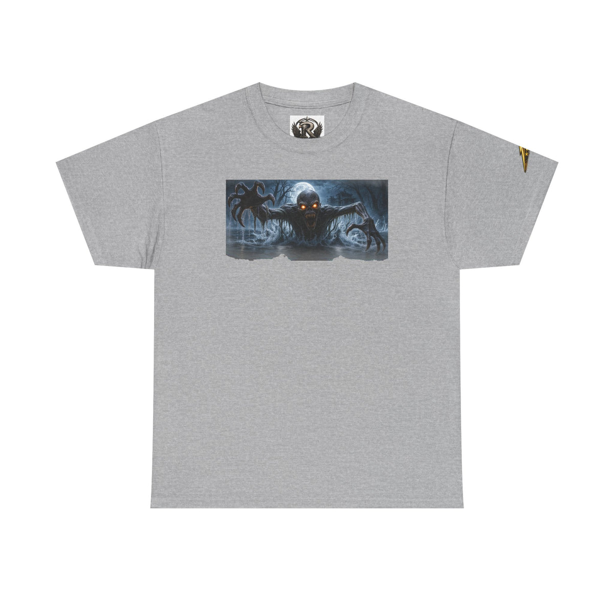 Horror Night Graphic Tee — Creepy Demon Design