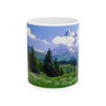 Scenic Mountain Landscape Ceramic Mug – Nature Coffee Cup (11oz, 15oz)