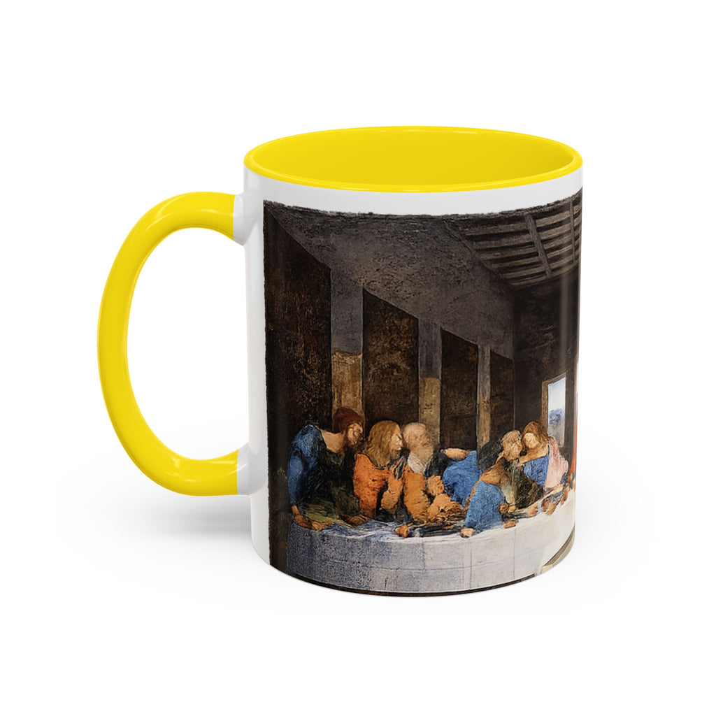 Last Supper Accent Coffee Mug — Religious Art Ceramic Coffee Cup (11/15oz)