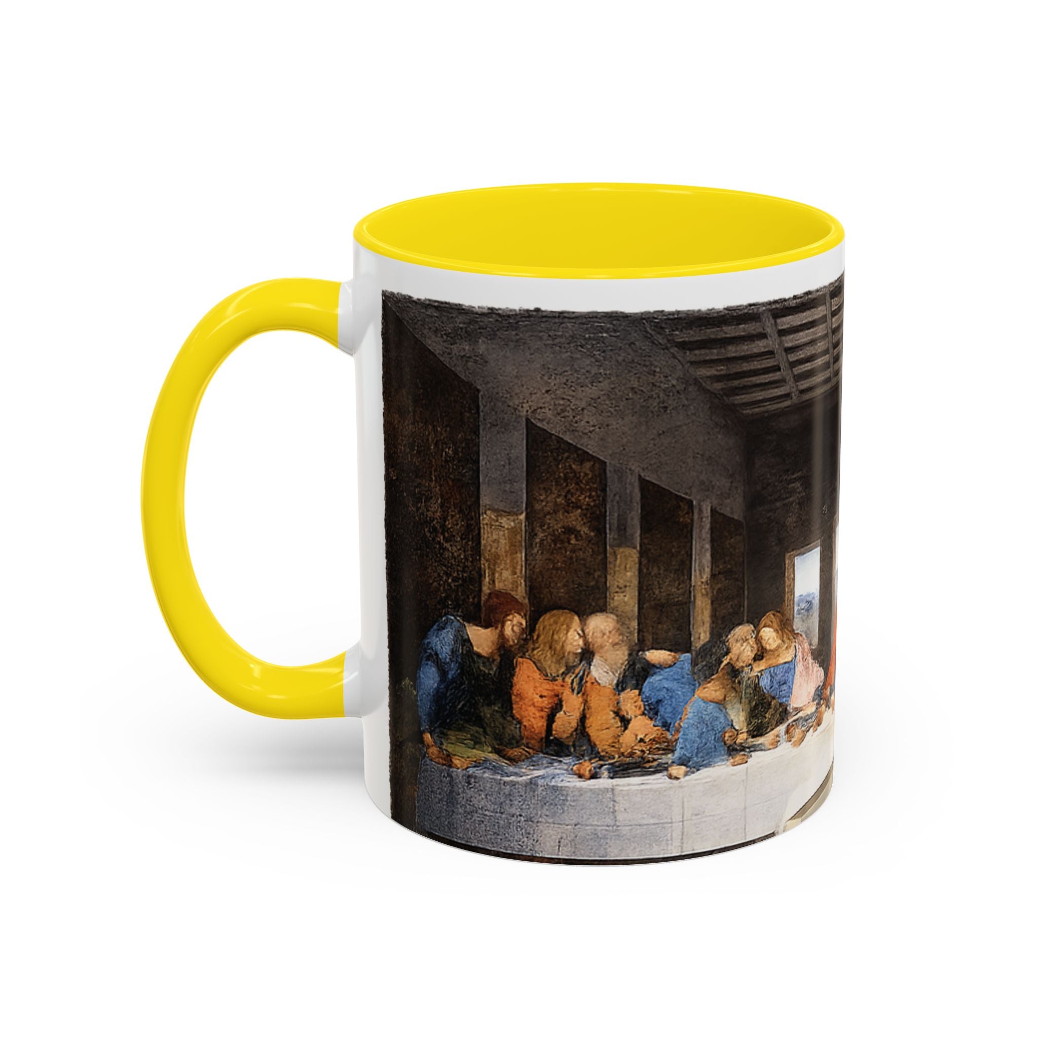 Last Supper Accent Coffee Mug — Religious Art Ceramic Coffee Cup (11/15oz)