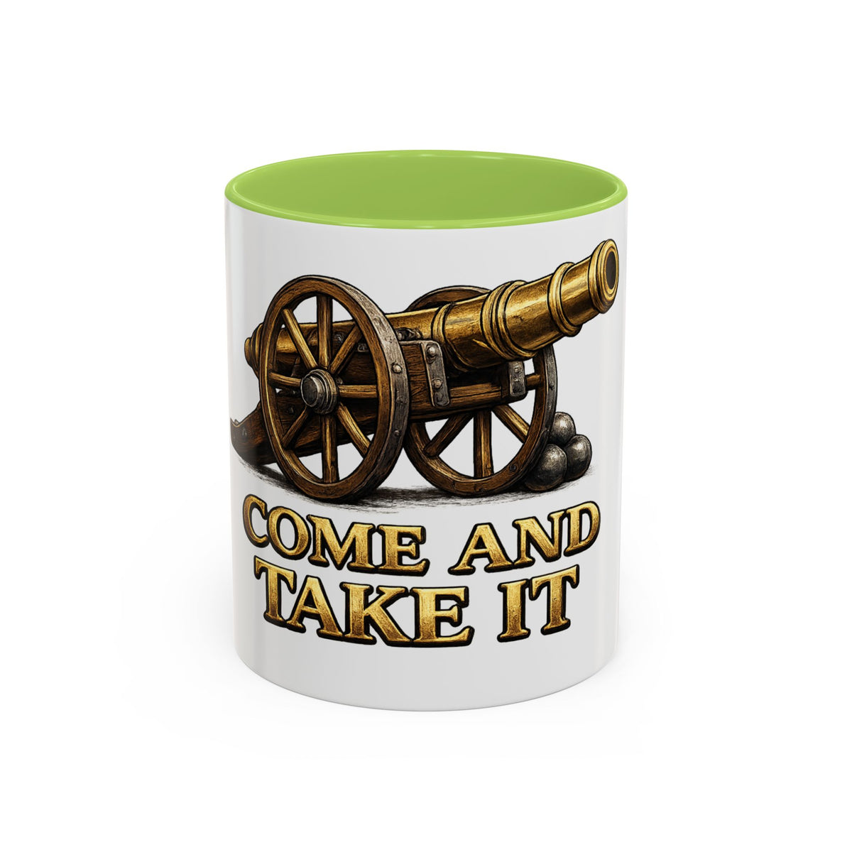 Come and Take It Coffee Mug - Cannon Graphic Patriotic Tea Cup