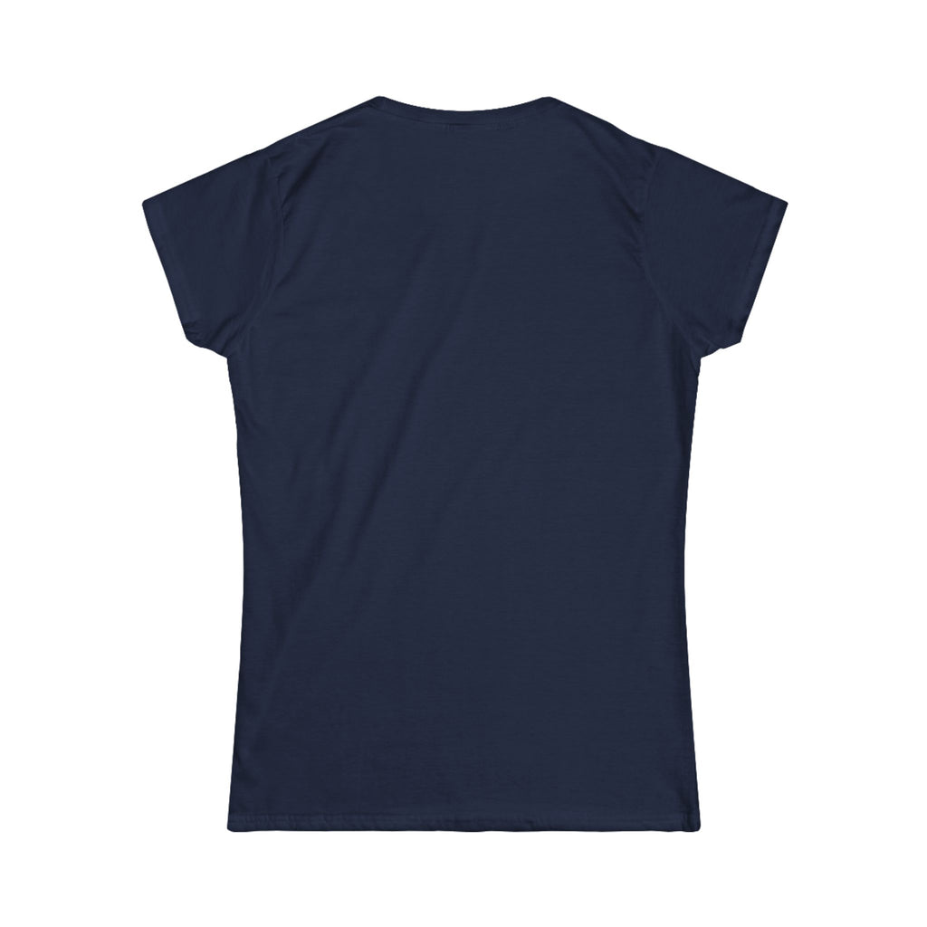 Women's Softstyle Tee — 'Eyes Up Here' Minimal Graphic Shirt