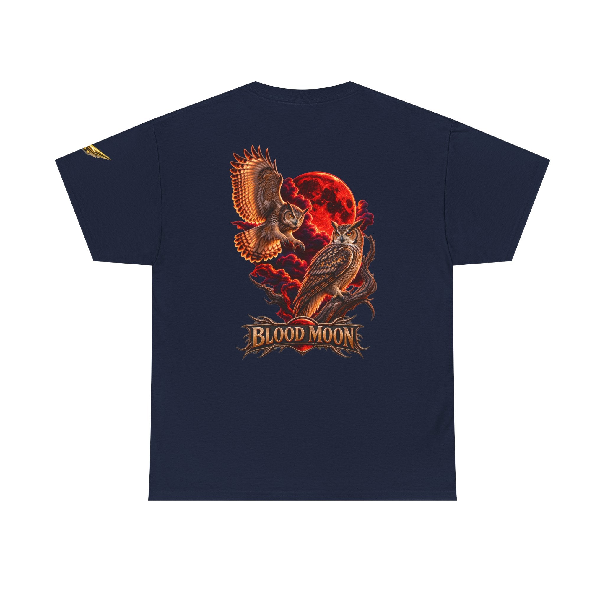 T-Shirt — 'Blood Moon' Owl Graphic Tee