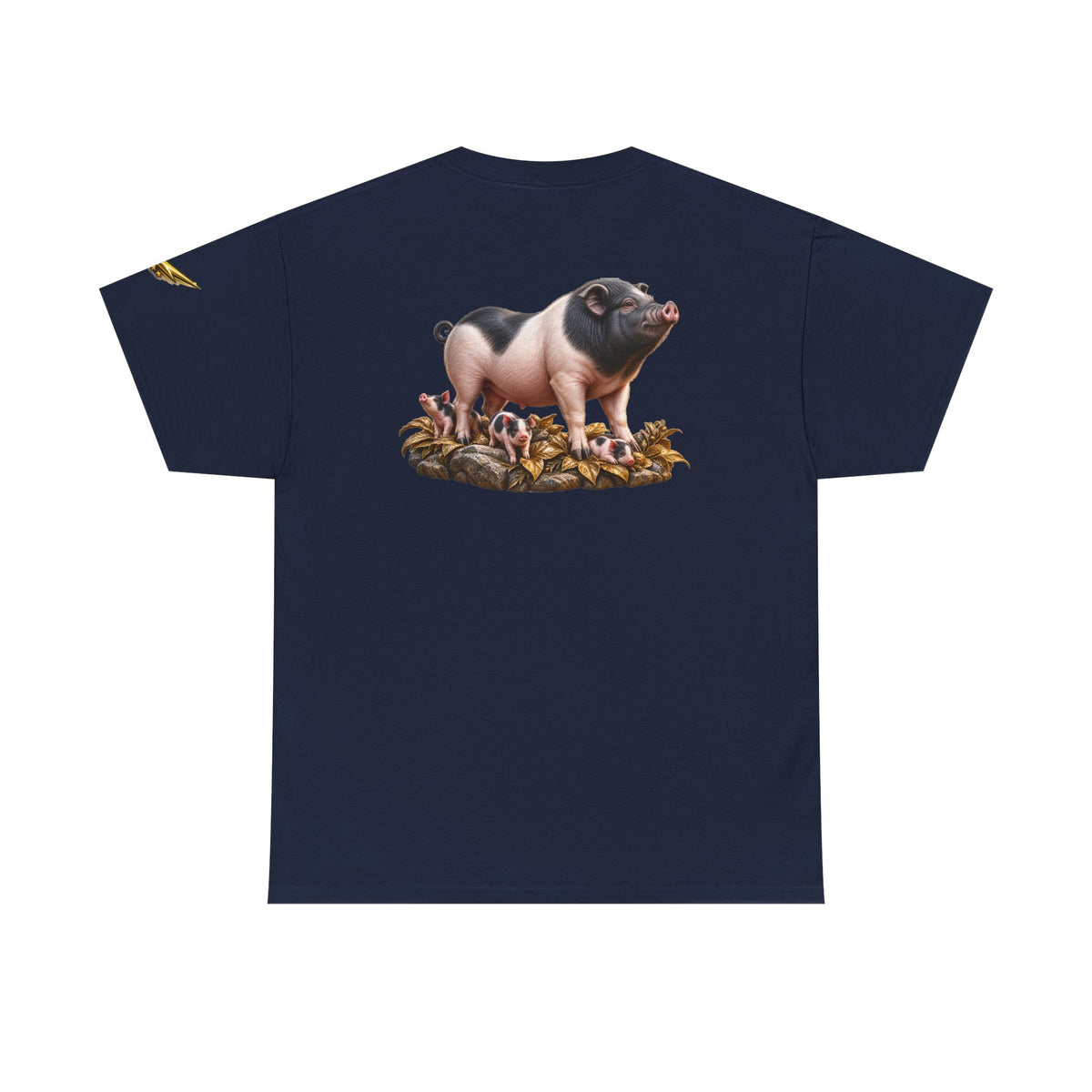 Pig Graphic Tee — Vintage Farm Pig Illustration Shirt