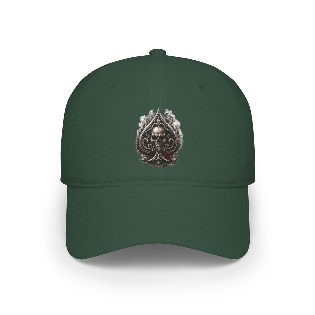 Skull Ace Embroidered Baseball Cap