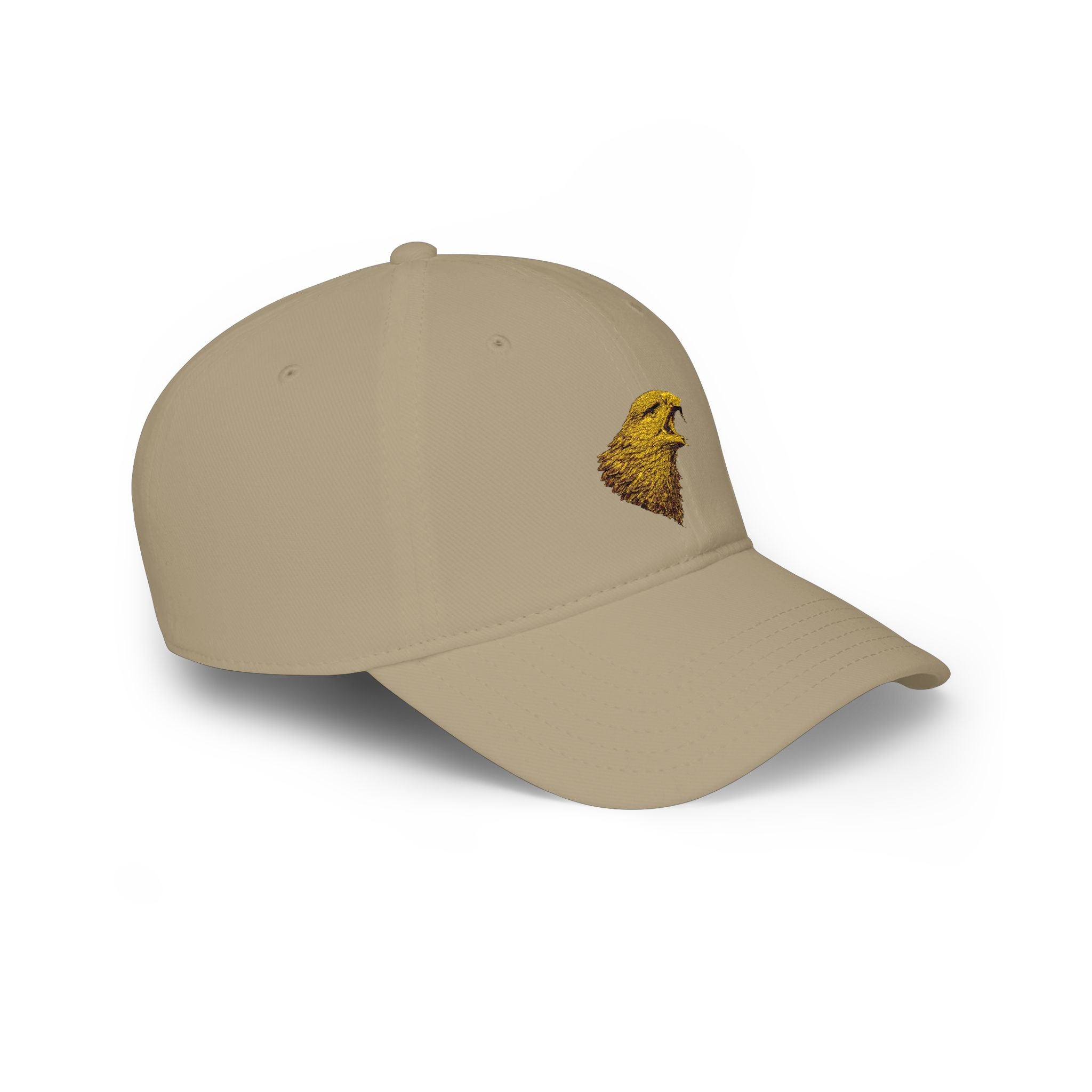 Embroidered Golden Eagle Low-Profile Baseball Cap