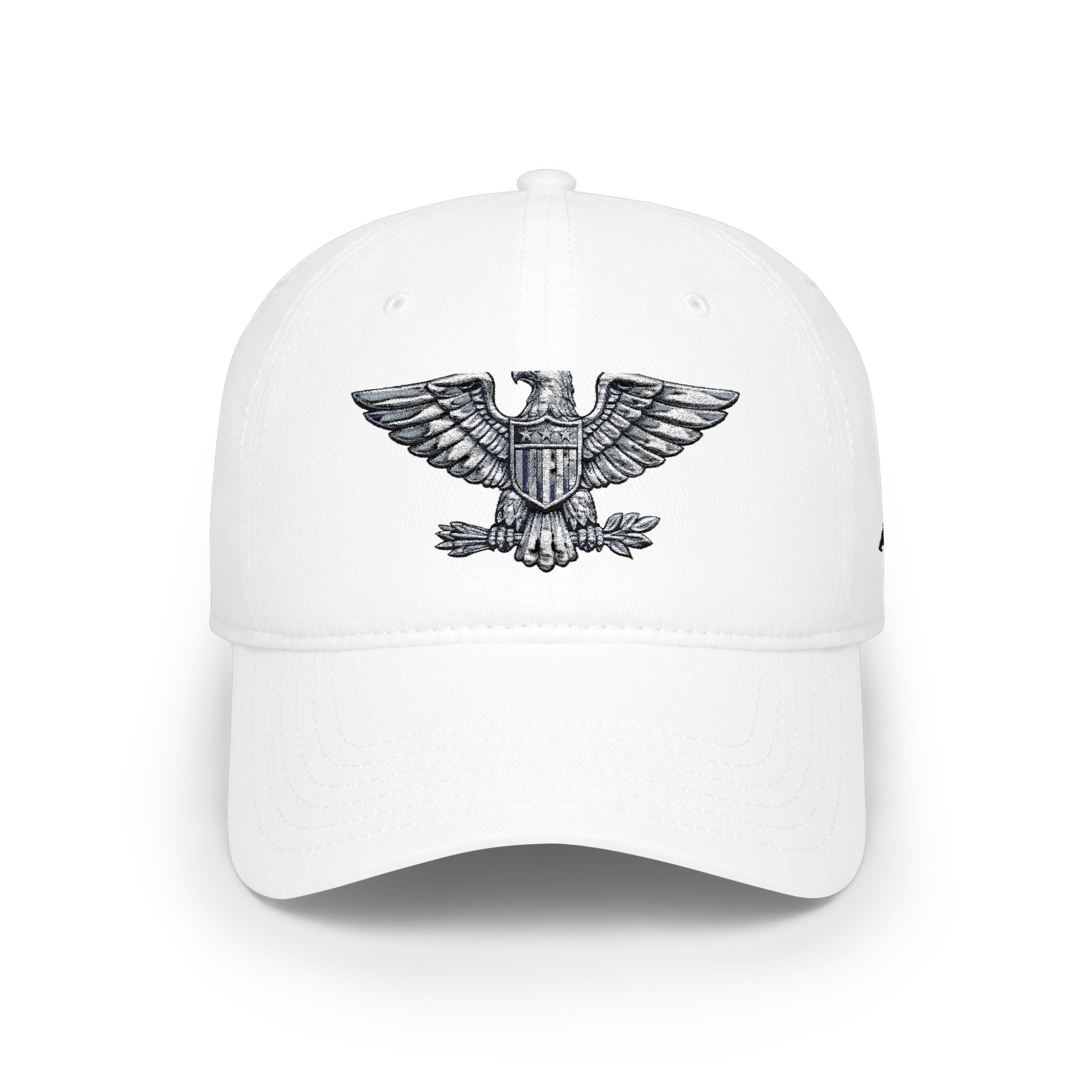 Low Profile Baseball Cap — Large Embroidered Colonel Eagle (Vintage, Multiple Colors)