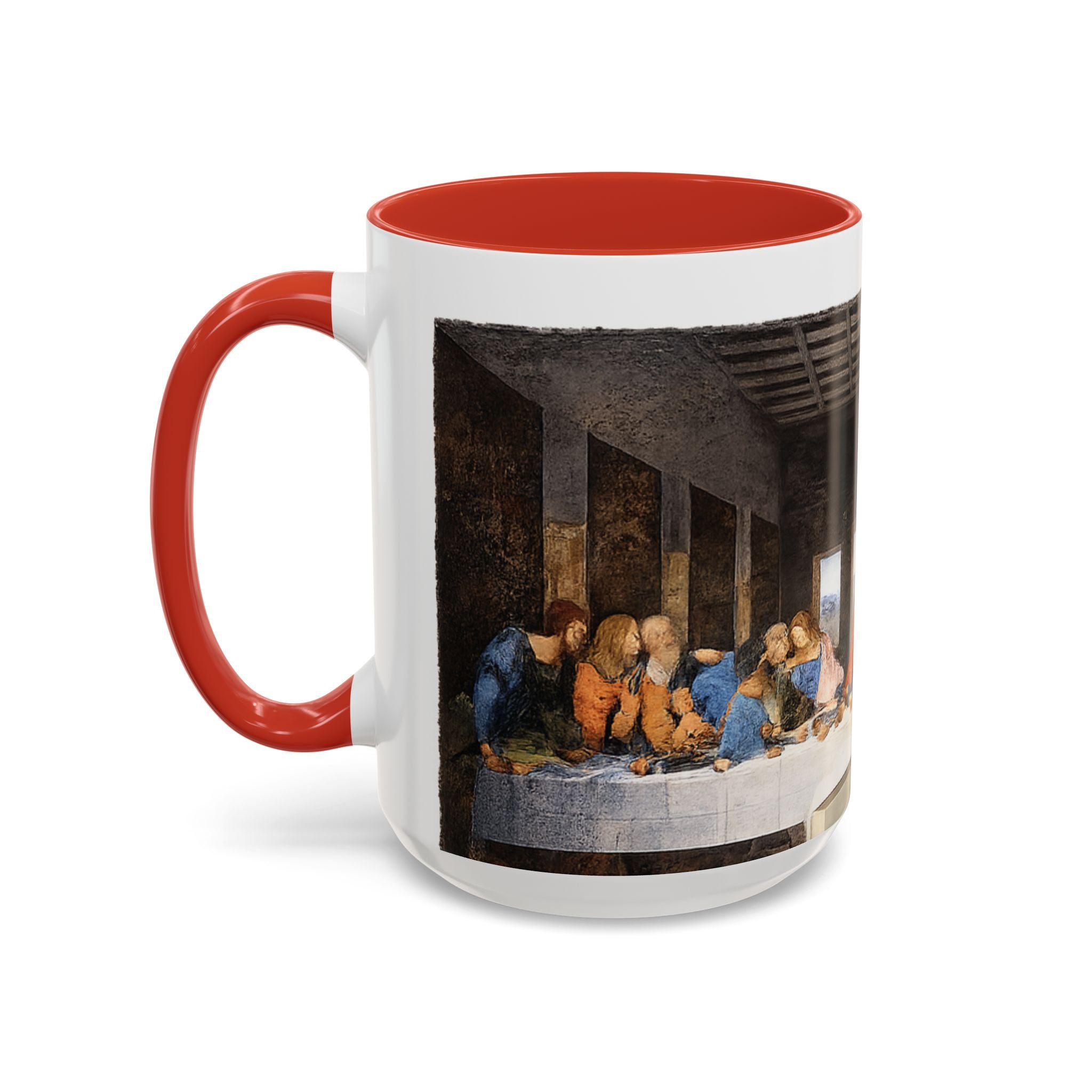 Last Supper Accent Coffee Mug — Religious Art Ceramic Coffee Cup (11/15oz)
