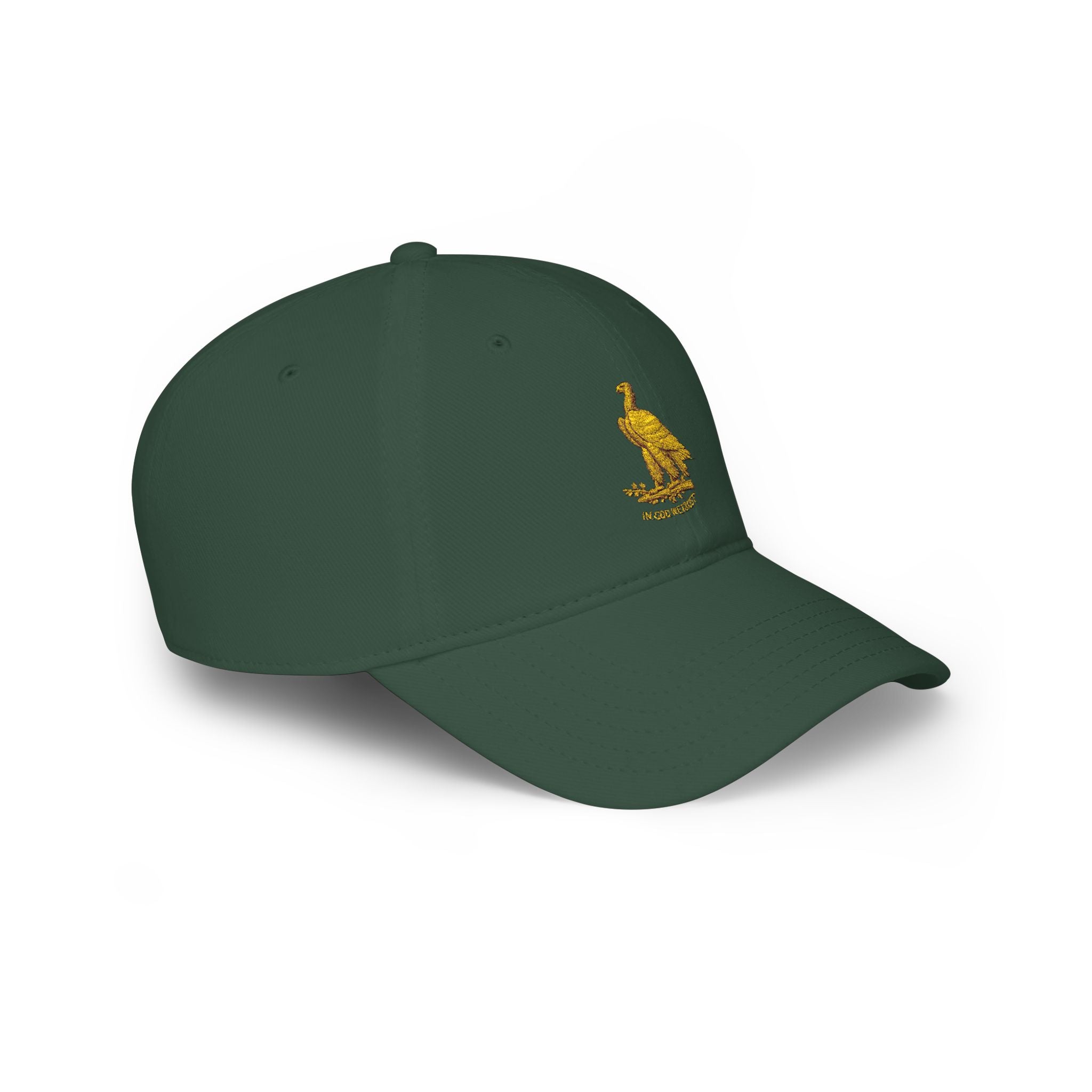Low Profile Cap with Gold Eagle Embroidery — Patriot Vintage Baseball Hat