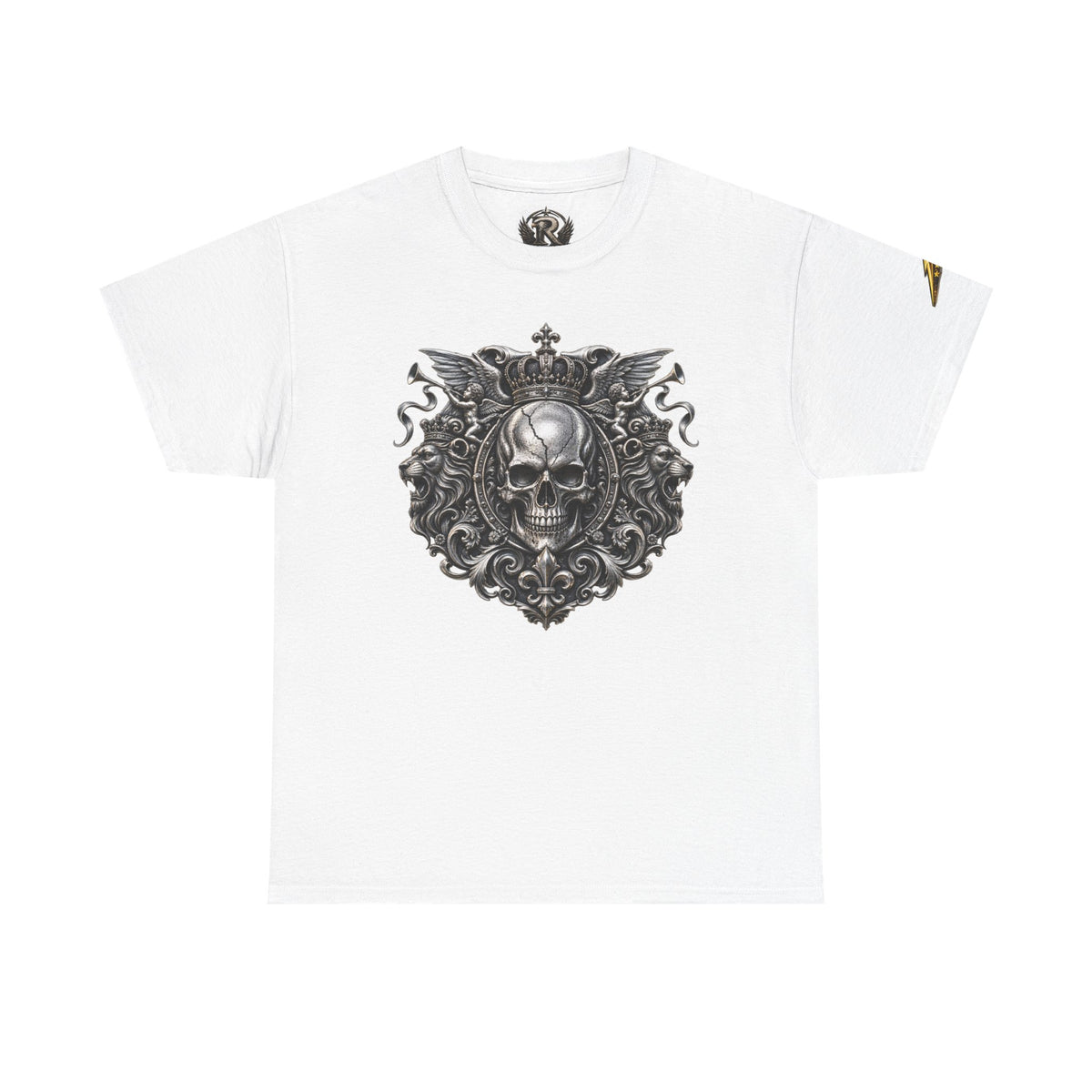 Skull Crest Tee – Gothic Crowned Skull Graphic T-Shirt